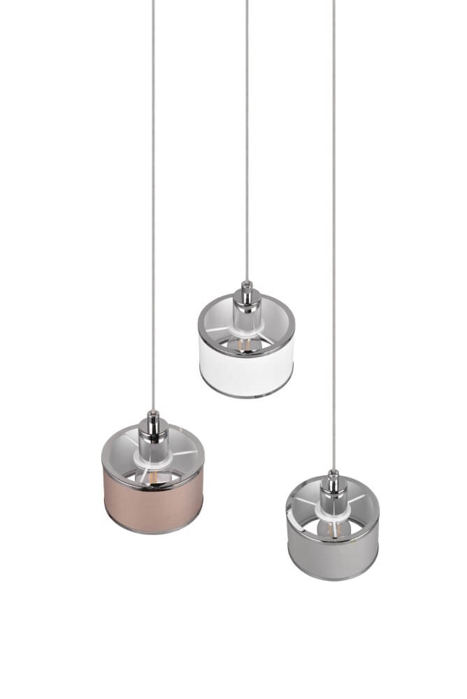 3-lichts hanglamp Kaprun rond Ø 29cm Trio 4017807581164