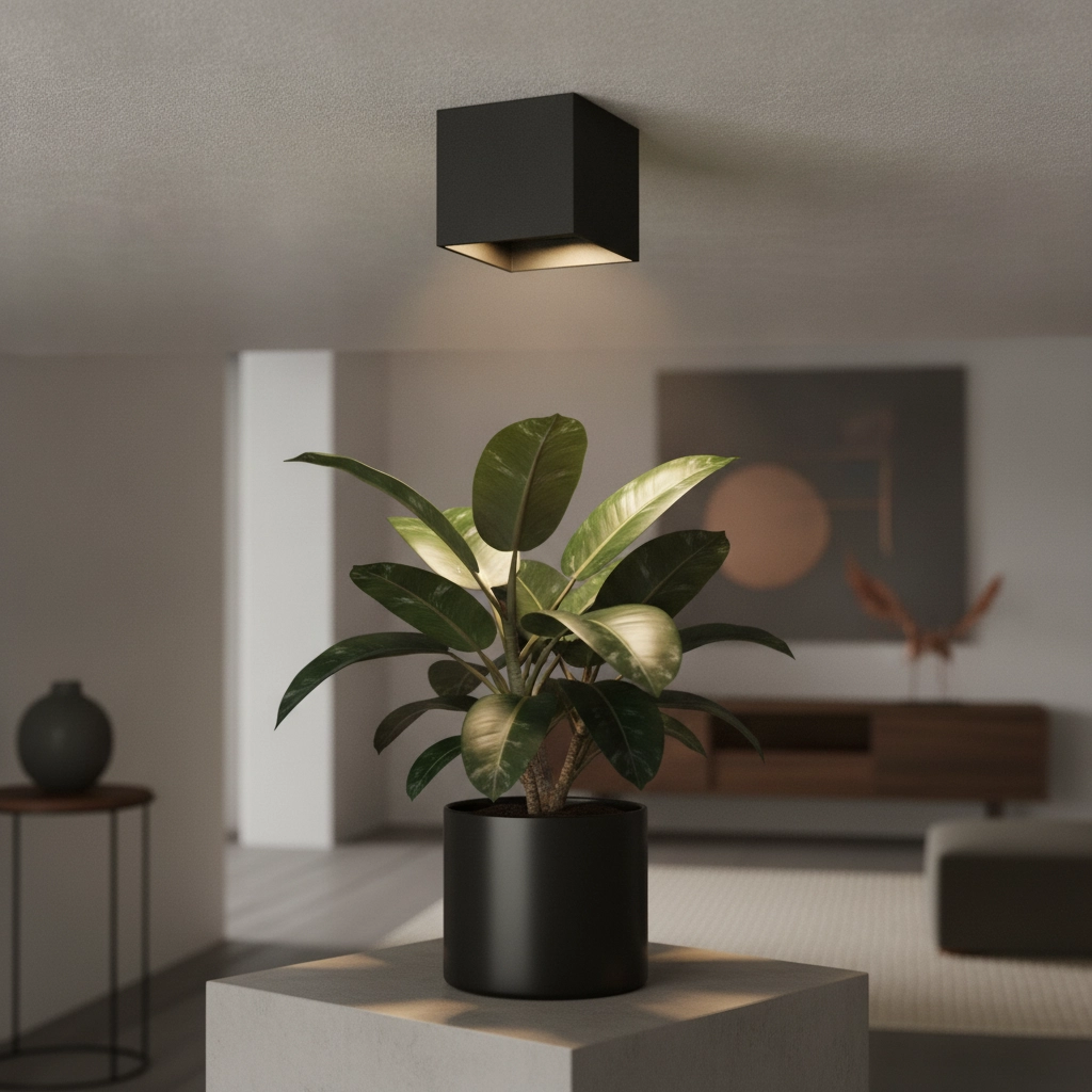 Zwarte ledspot Brock opbouw