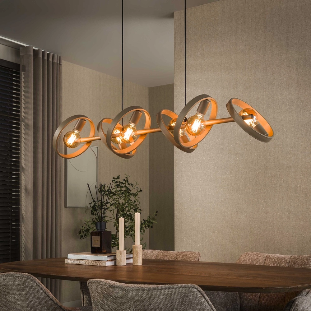 Ringen hanglamp eettafel Hover zand - Ø 26cm