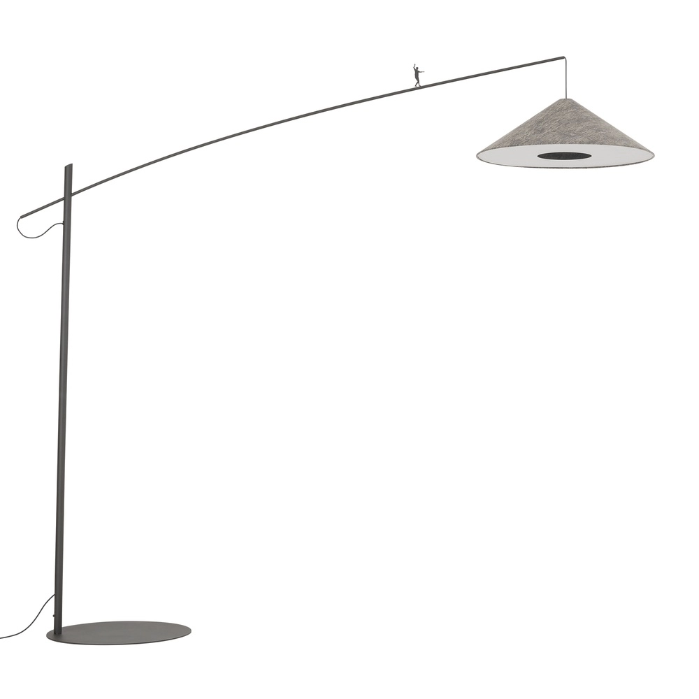 Vloerlamp Poise grijs Ø 72cm