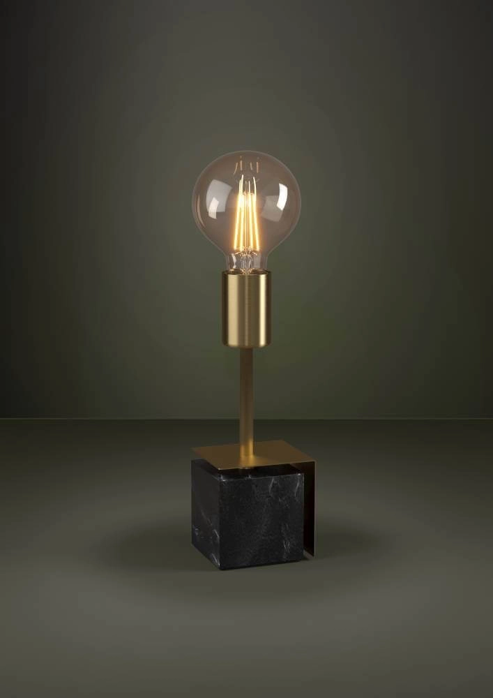 Gouden tafelamp Carmita met marmeren voet Stars of Light 9008606240470