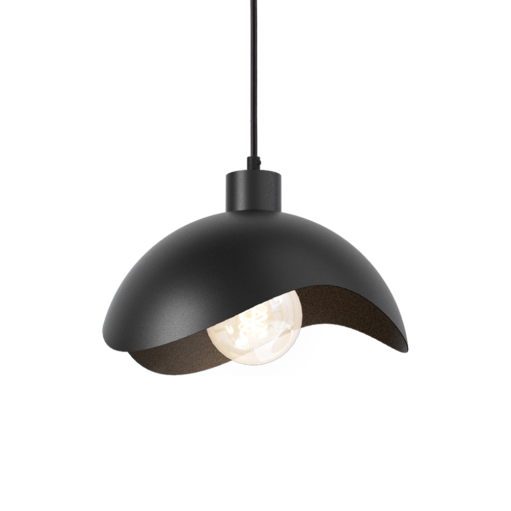 Design hanglamp Volta Ø30cm - golvend - zwart Masterlight 8718121395517