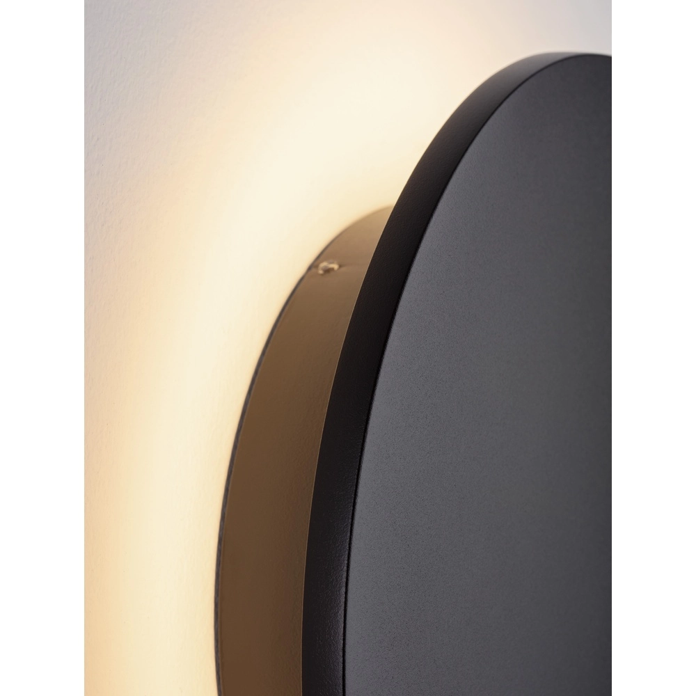 Ronde wandlamp Copper zwart Ø 24cm Lyora 5212017447364