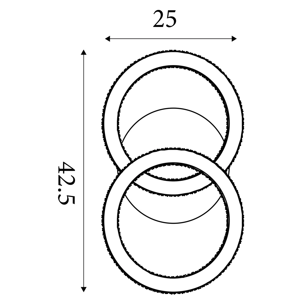 Plafondlamp Specs champagne Searchlight 5053423300962