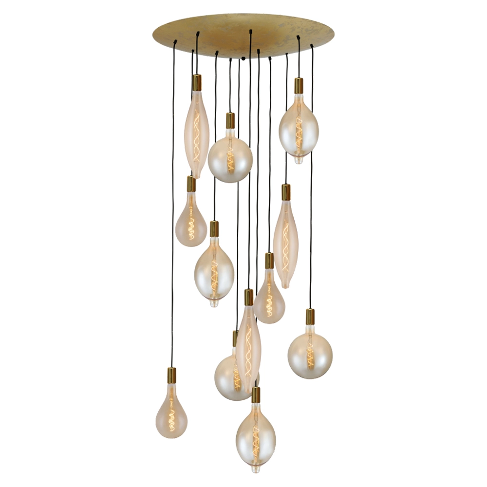 Gouden hanglamp Aton