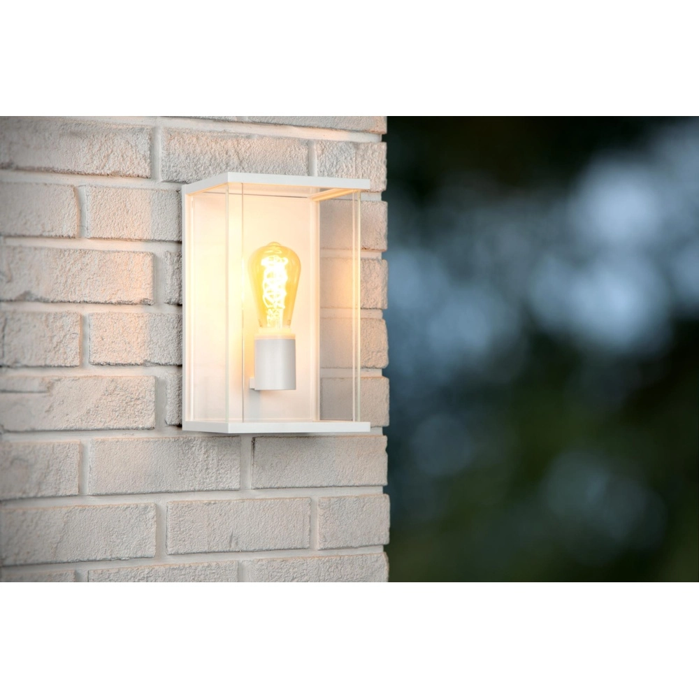 Strakke wandlamp Claire enkel wit Lucide 5411212272348