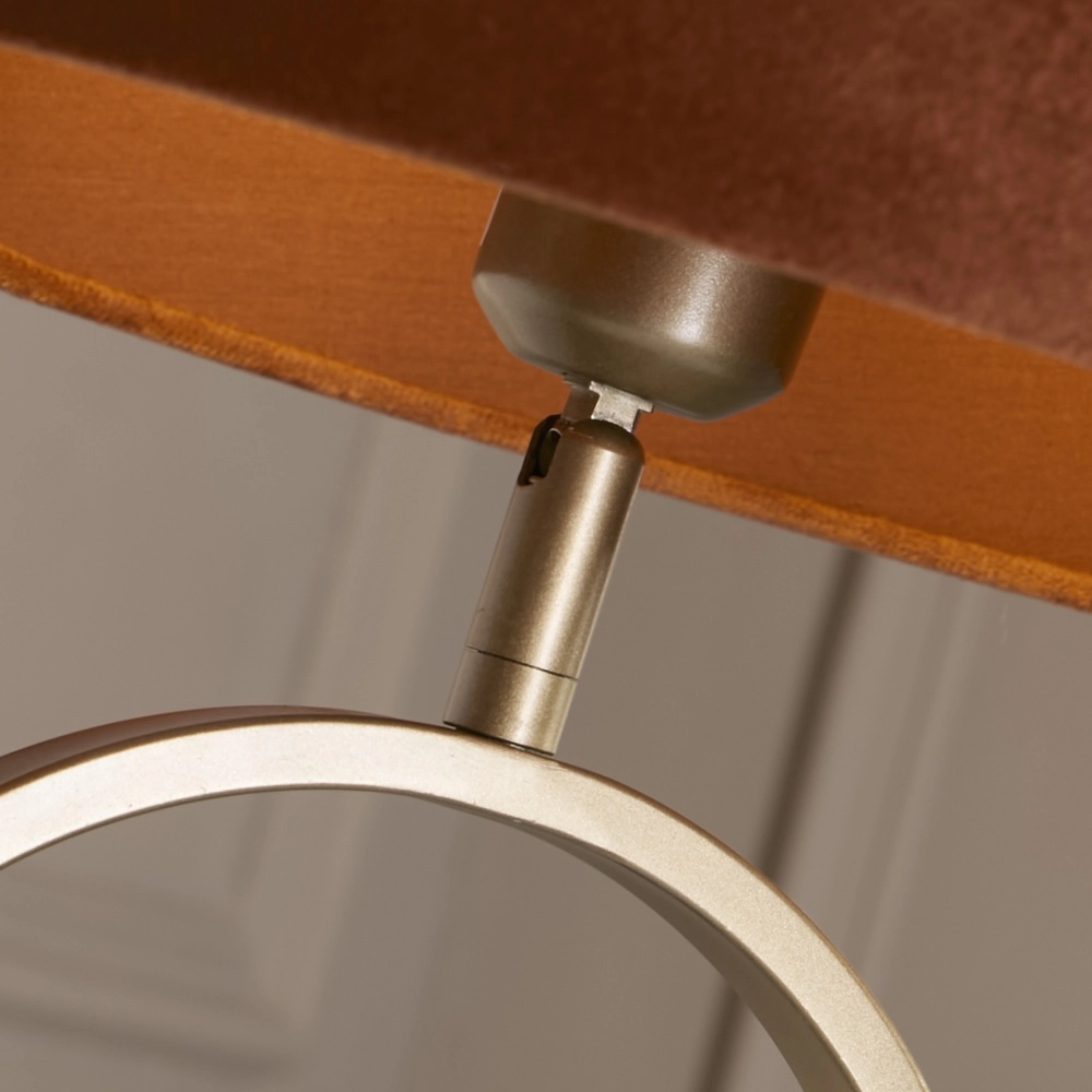 Tafellamp Modish brons met oranje kap Searchlight 5053423306384