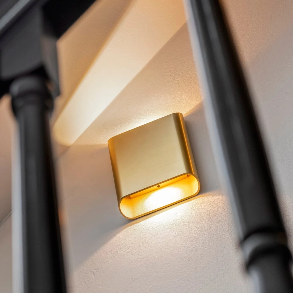 Wandlamp Diaz L Goud geborsteld Artdelight 8720701100312