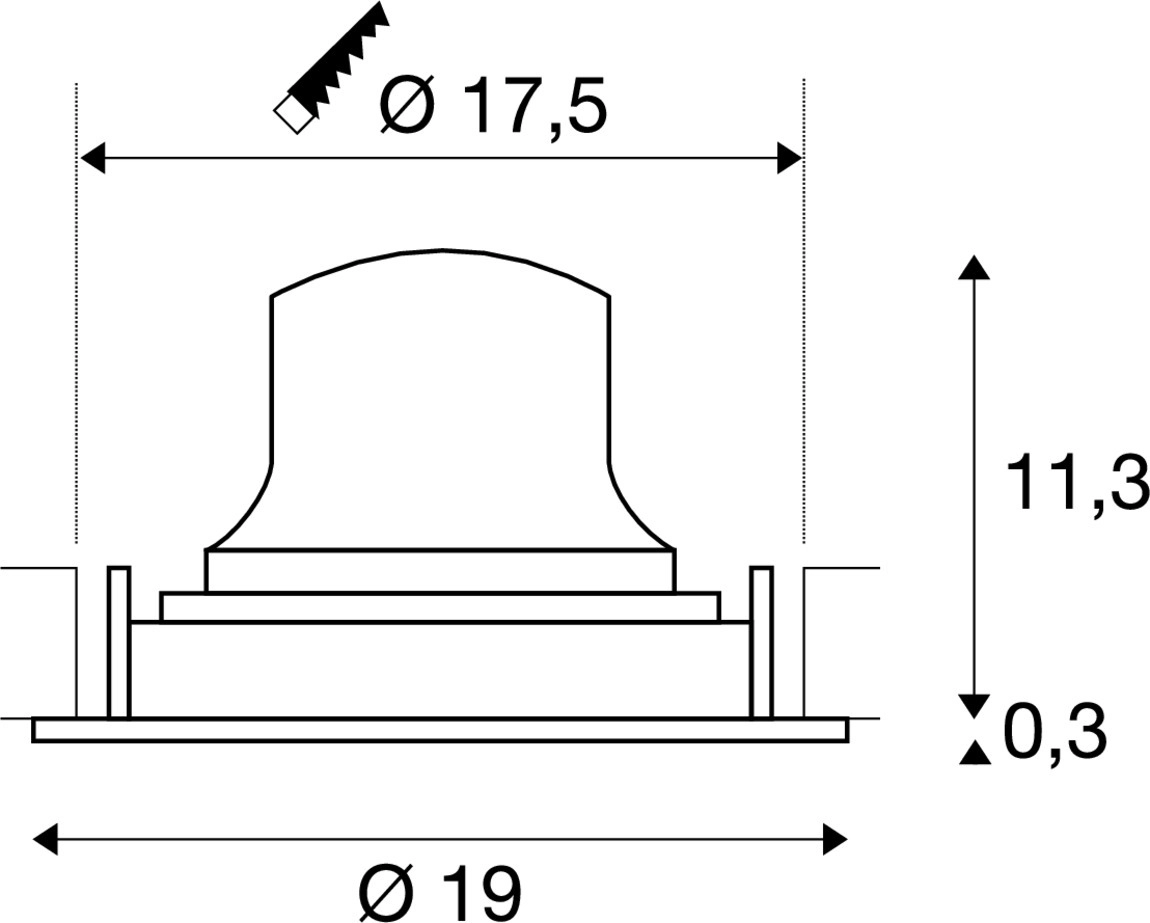 Inbouwspot Numinos Move XL wit/chroom 3000K - 40gr SLV 4024163307505