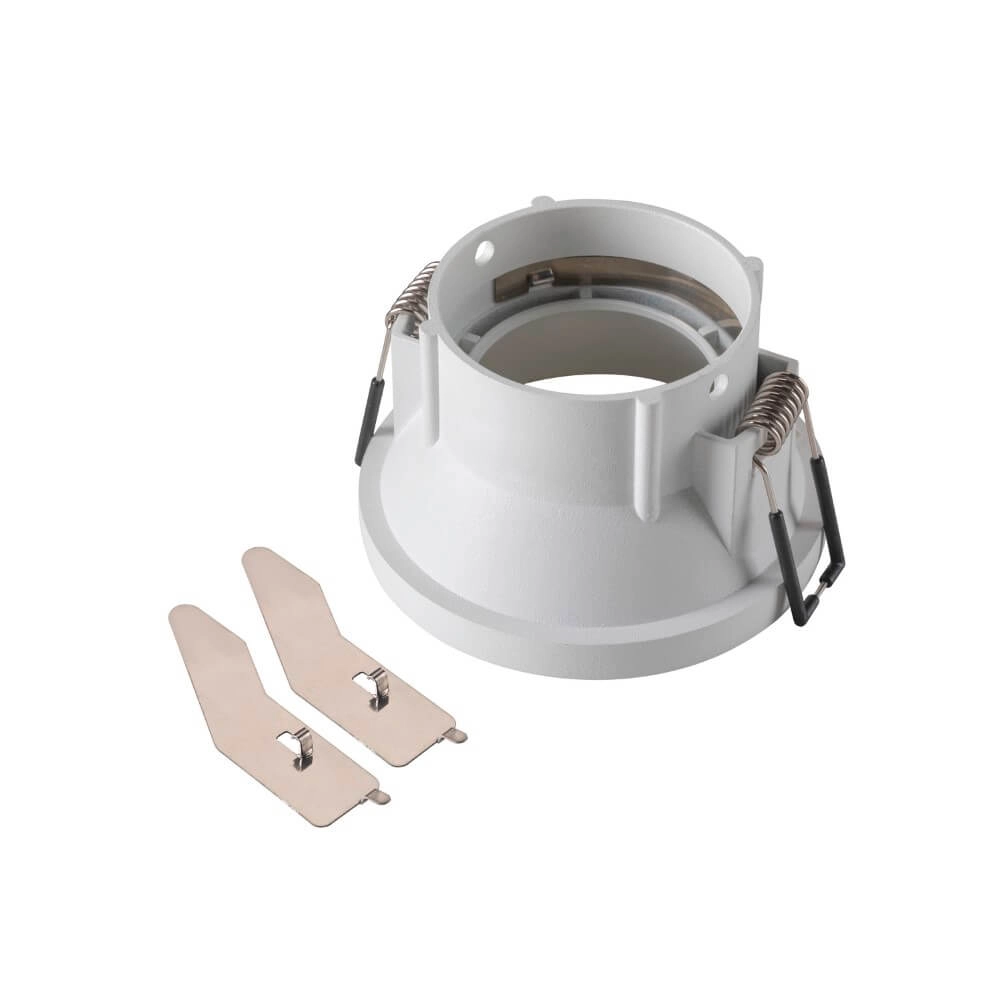 Inbouwring New Tria 75 rond wit - verdiept met kraag - zonder fitting SLV 4024163277174