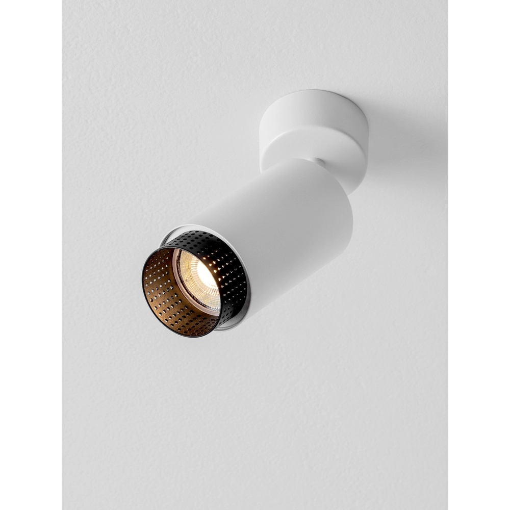 Plafondspot Nessi richtbaar wit met zwart Lyora 5212017475138