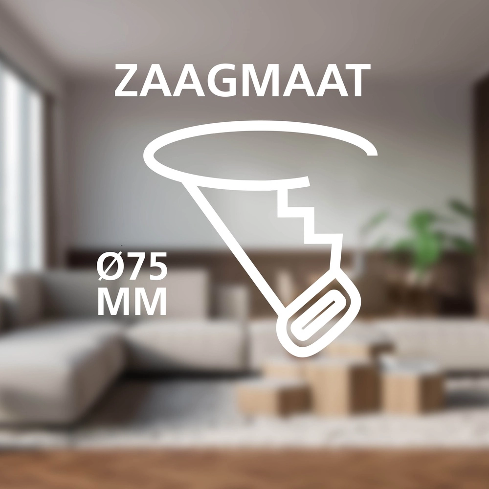 IP44 inbouwspot Fueva 6 rond - zwart - Ø 8,8cm Eglo 9008606330904