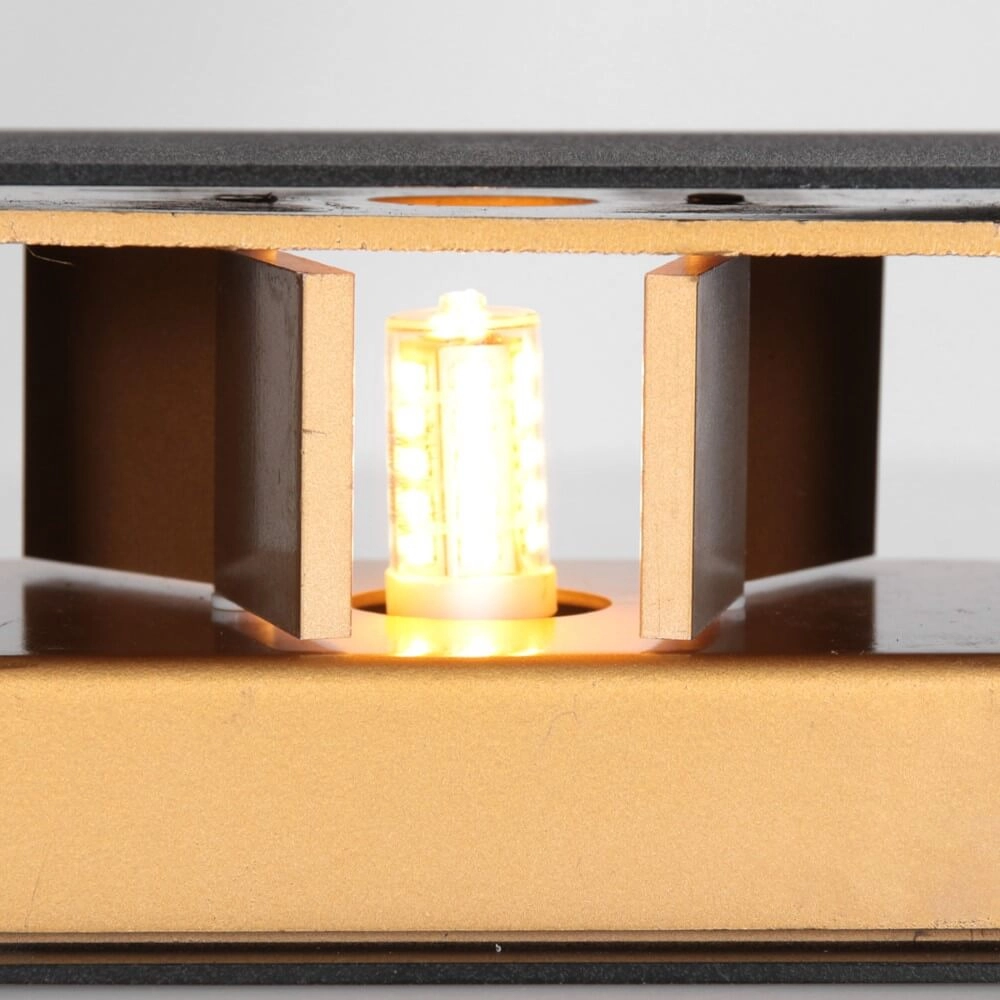 Zwarte wandspot Muro up en down Steinhauer 8712746152630