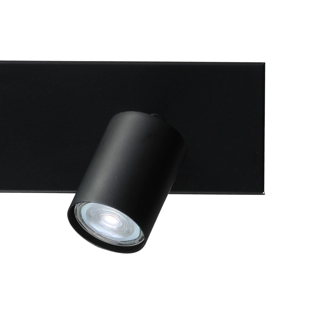 Plafondlamp zwart Bounce met 3 zwarte spots Masterlight 8718121209265