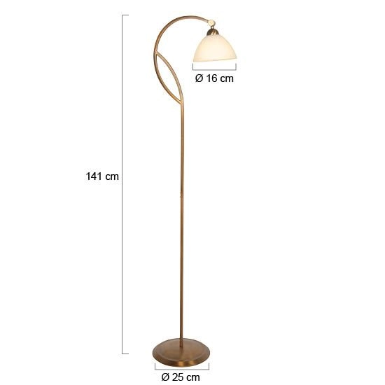 Klassieke vloerlamp Anthea brons Steinhauer 8712746180251