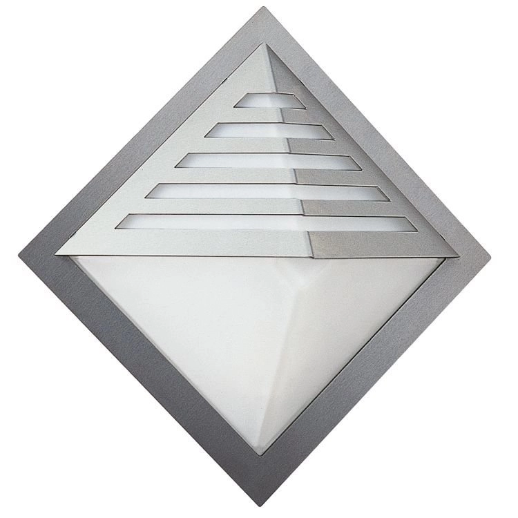 Lamp boven deur Triangle 35cm - RVS