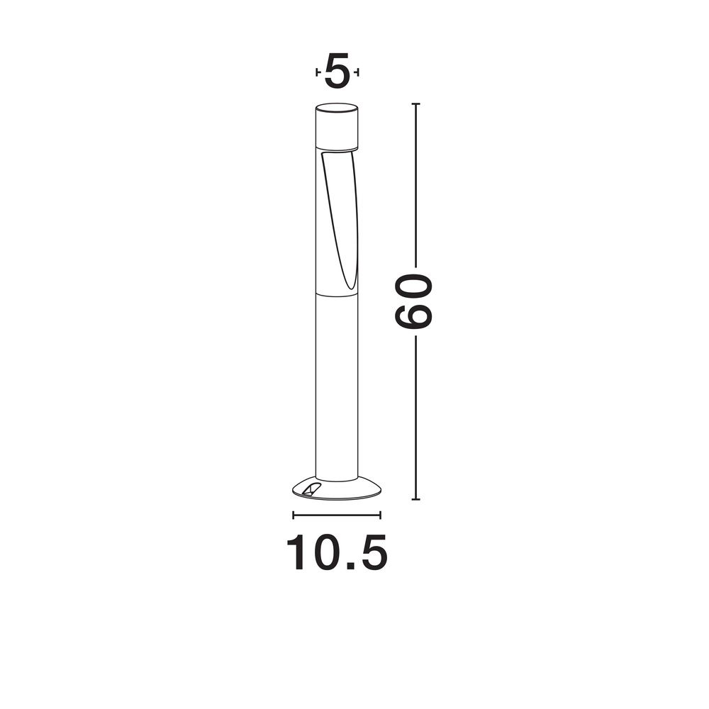 Strakke buitenlamp Nooi 60cm Lyora 5212017476562