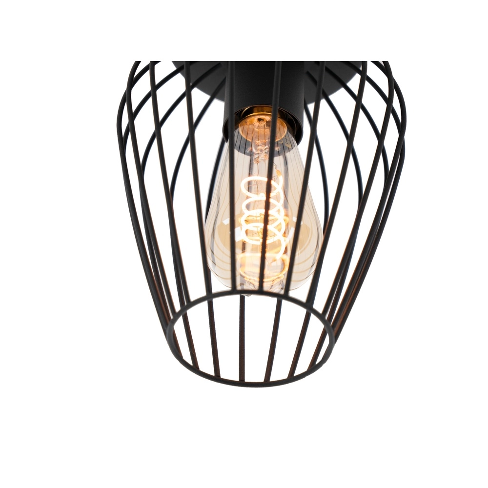Draad plafondlamp Newtown Ø 16cm - zwart Eglo 9002759307790