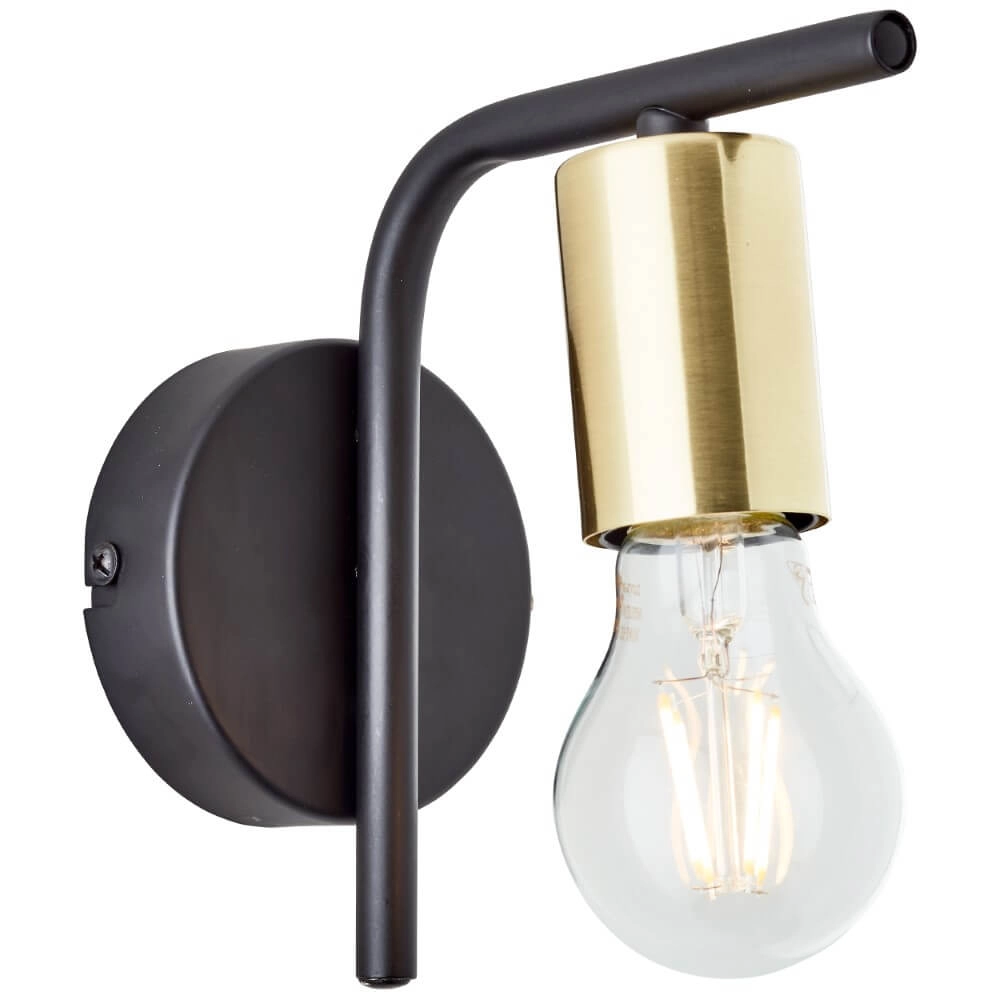 Wandlamp Kerry zwart Brilliant 4004353413100
