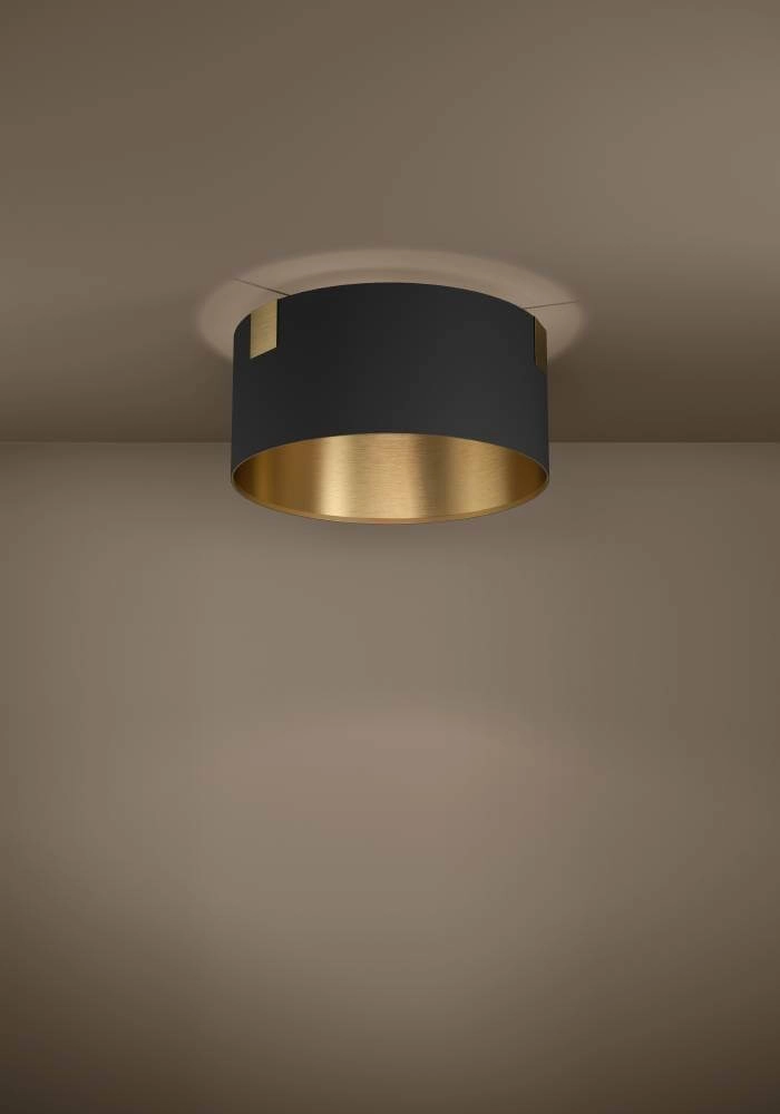 Plafondlamp Tortola 1 Ø 45cm - zwart met goud Stars of Light 9002759399634