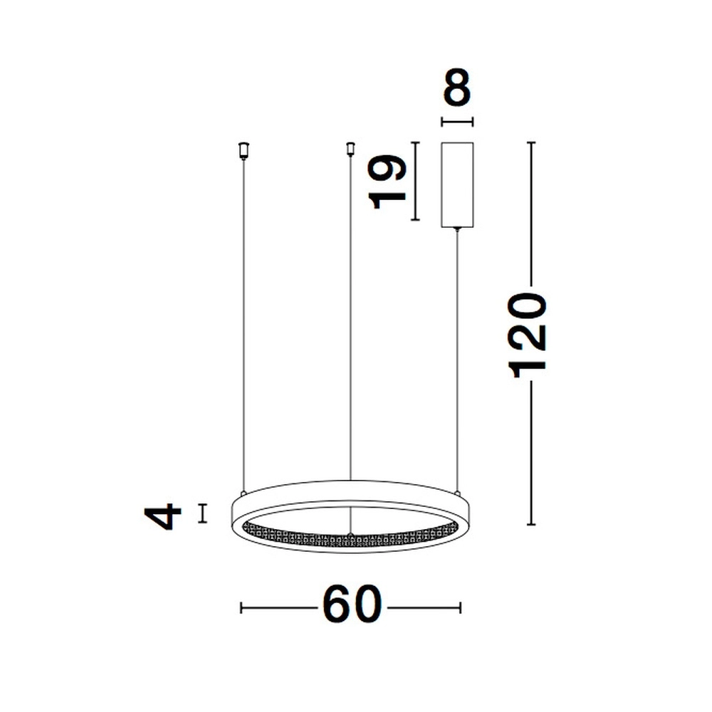 Hanglamp Preston zwart Ø 60cm Lyora 5212017429179