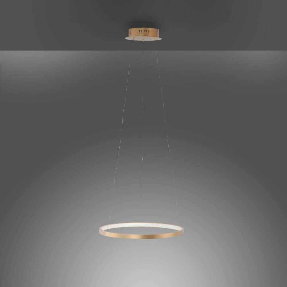 Ronde hanglamp Circle goud Ø 39cm Just Light 4043689960391