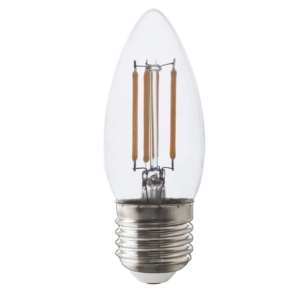 filament kaarslamp 4,5W - E27 - 470lm - 2700K - Led filament kaarslamp 4,5W - E27 - 470lm - 2700K - Led