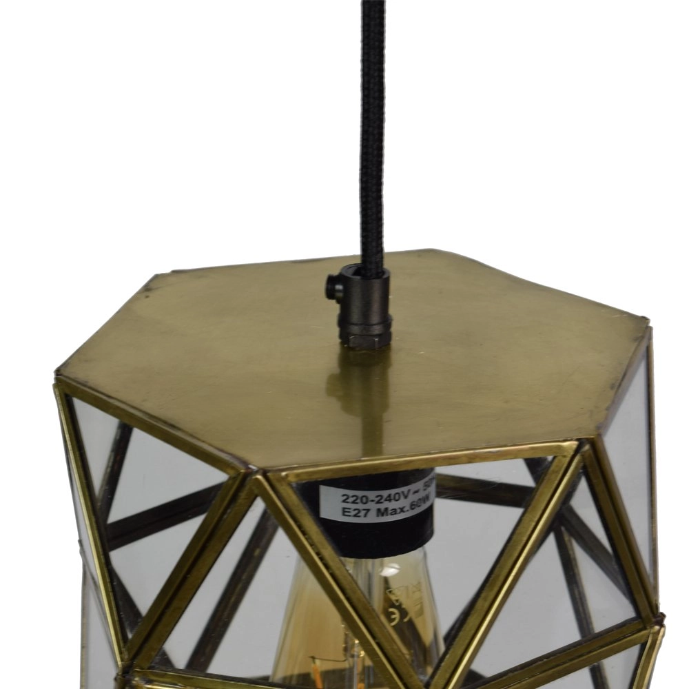 Antieke glas hanglamp Geo 3 Urban Interiors 8719325171075