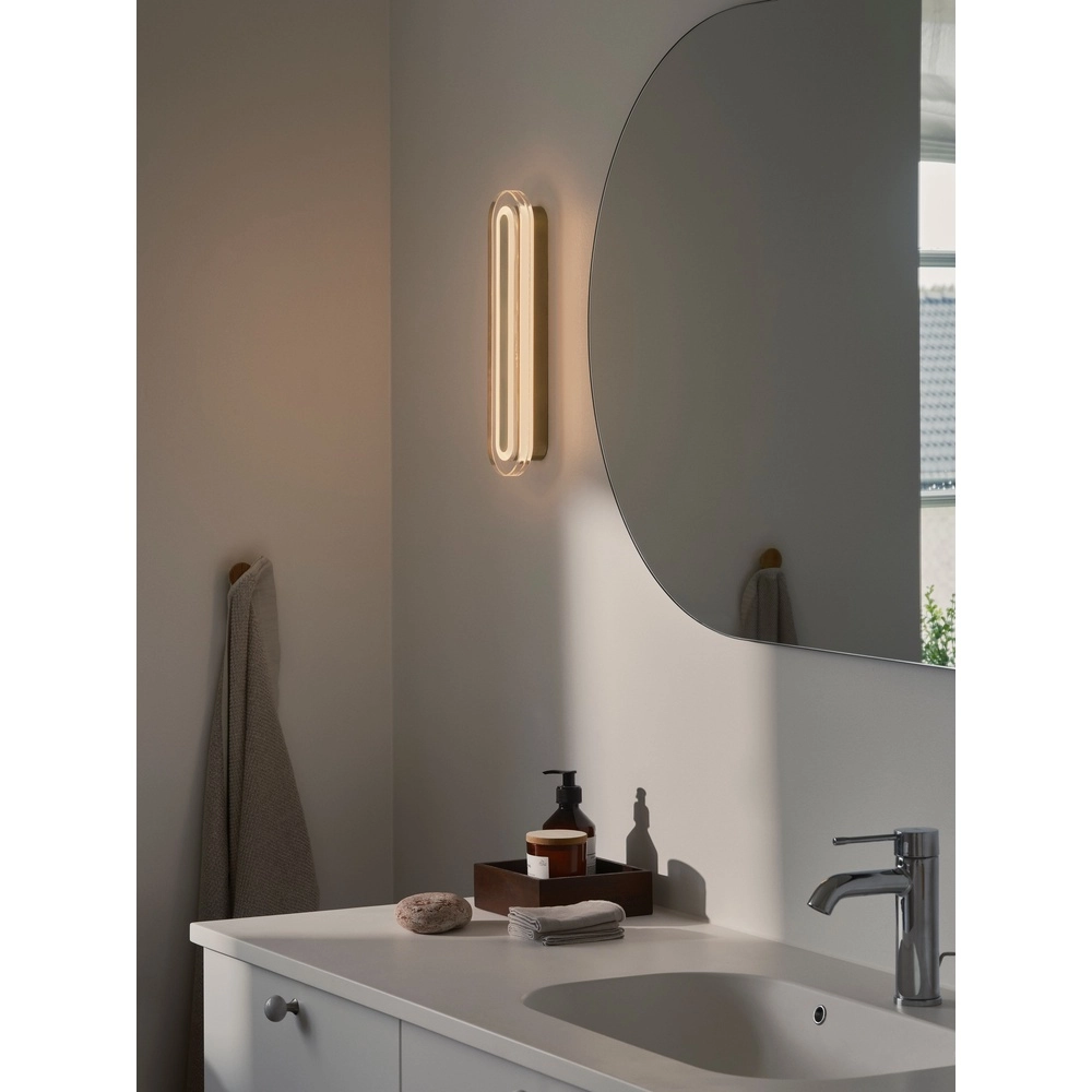 Badkamer wandlamp Cavara  led - messing Nordlux 5704924025952