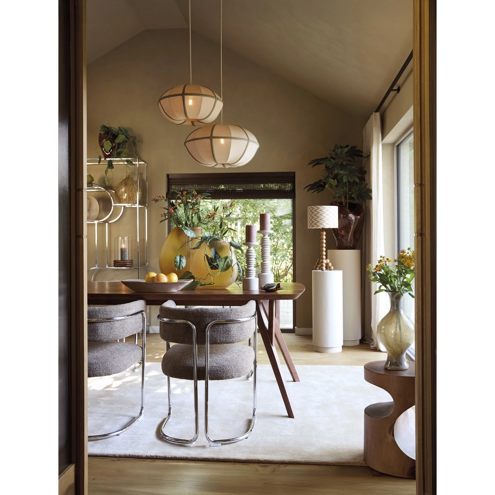 Japandi hanglamp Mirelys Ø 61cm - olijfgroen Light & Living 8717807835910