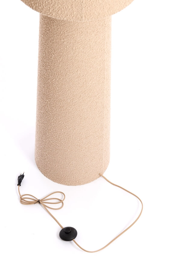 Teddy vloerlamp Micky crème Ø 40cm Light & Living 8717807712570