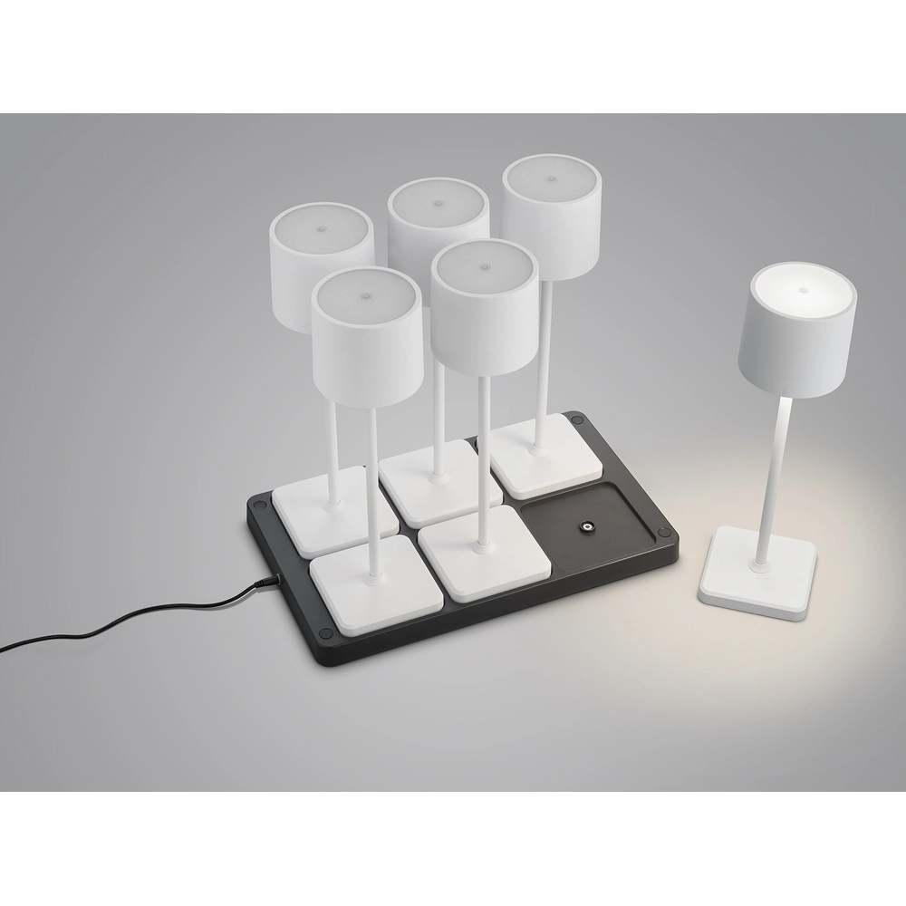 Set van 6 tafellampjes Fernandez wit Trio 4017807601671