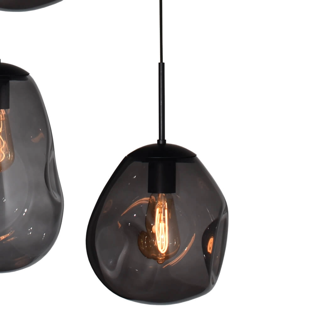 Vide hanglamp Lava 5x smoke glas Masterlight 8718121286549