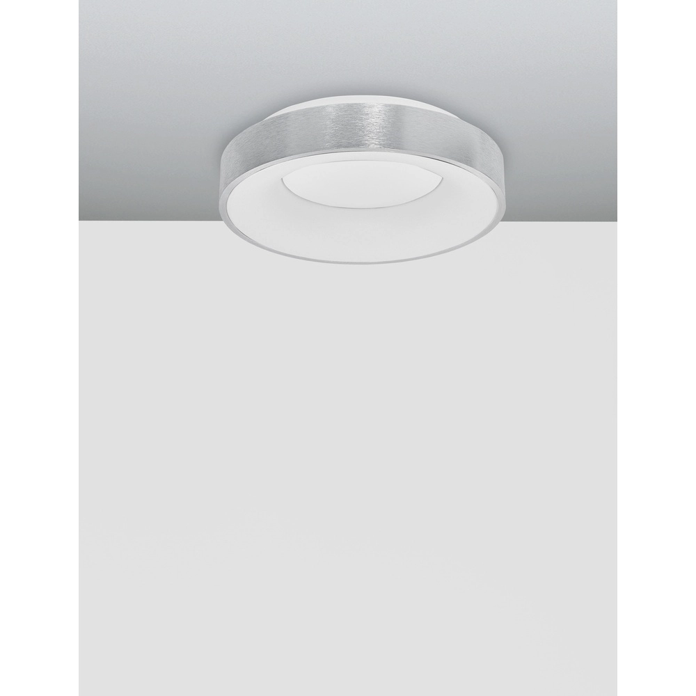 Plafondlamp Rando Thin zilvergrijs Ø 38cm