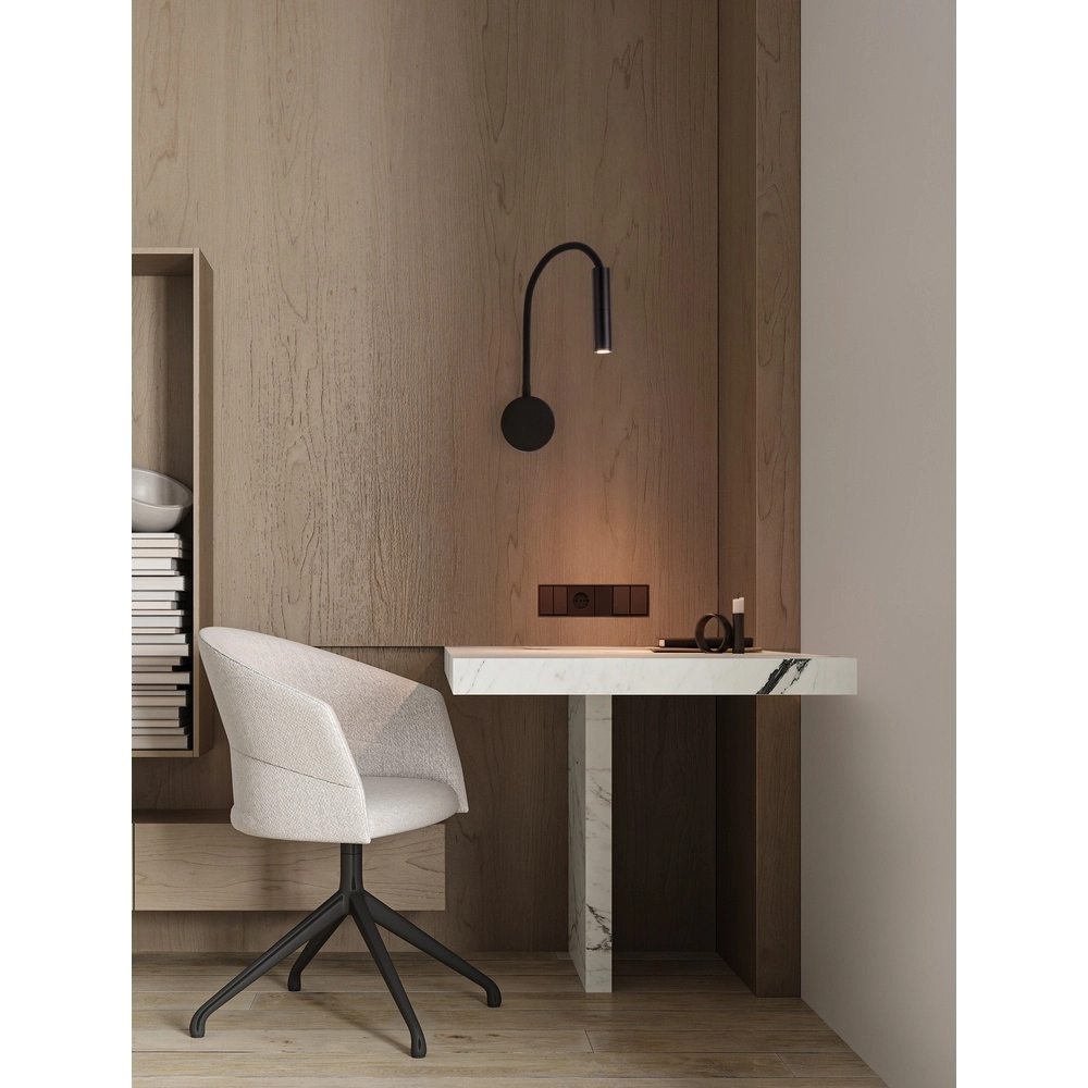 Bedlampje Sonica zwart Bedlampje Sonica zwart