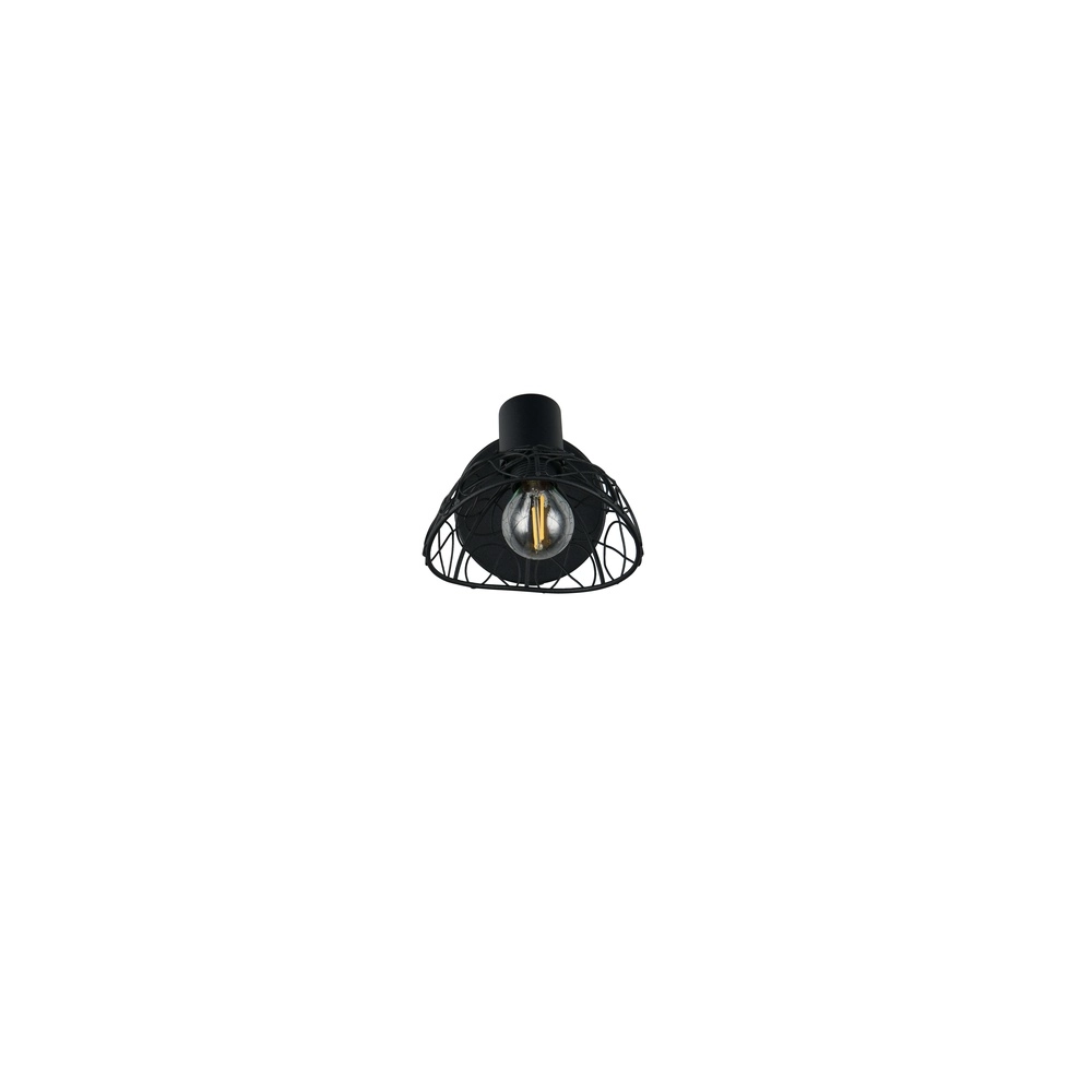 Plafondlamp Yako enkel zwart Trio 4017807670912