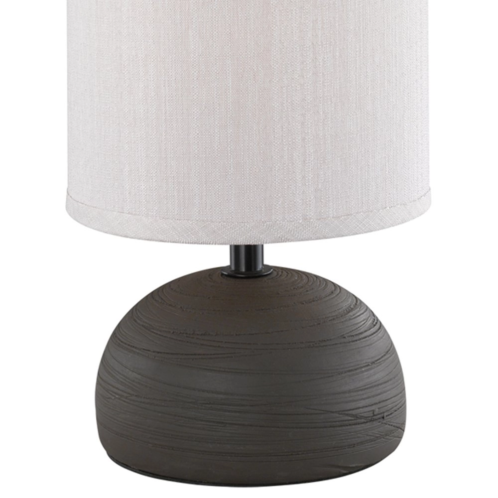 Tafellamp Luci 23cm bruin met wit Trio 4017807346206