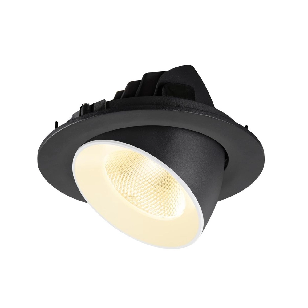 Inbouwspot Numinos Gimble L zwart/wit 3000K - 20gr SLV 4024163310321