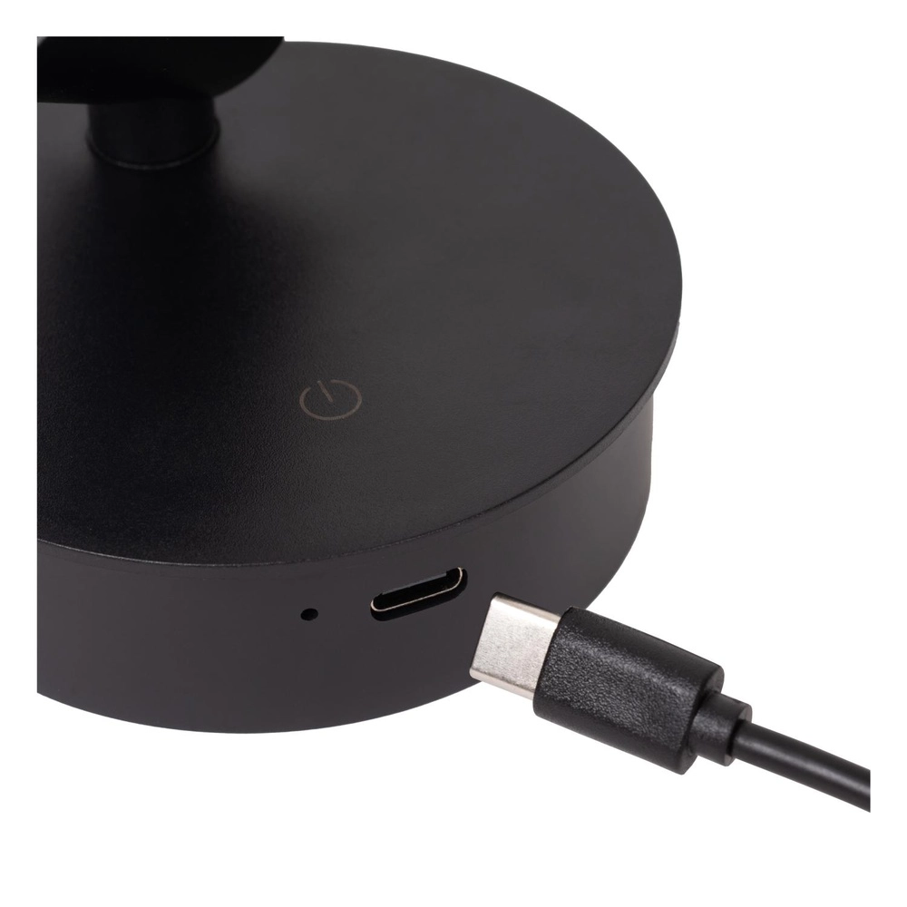 Oplaadbare wandlamp Toni magnetisch zwart Lucide 5411212290540