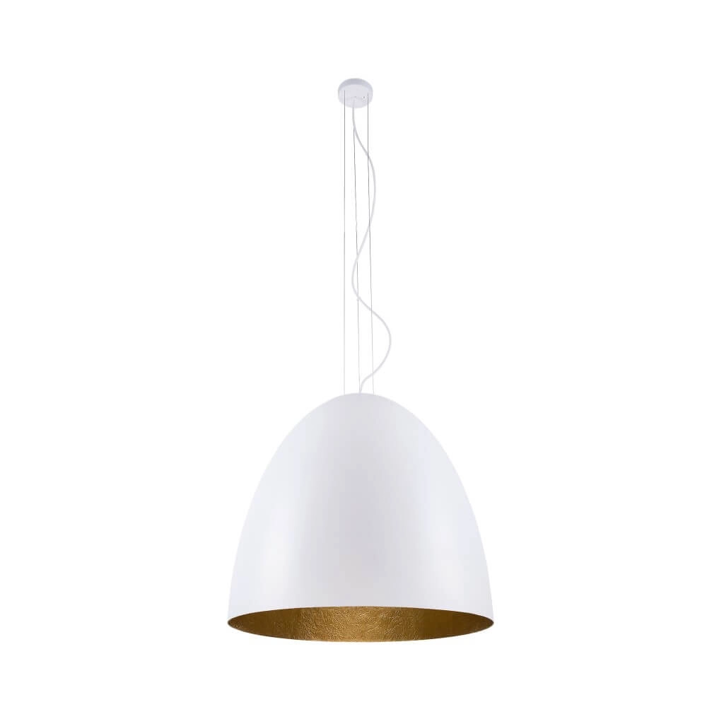 Witte hanglamp Egg L Ø 55cm Lyora 5903139902397