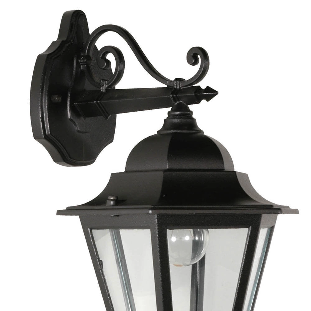 Muurlamp klassiek Teccia Down 33cm zwart Franssen 8019093022037