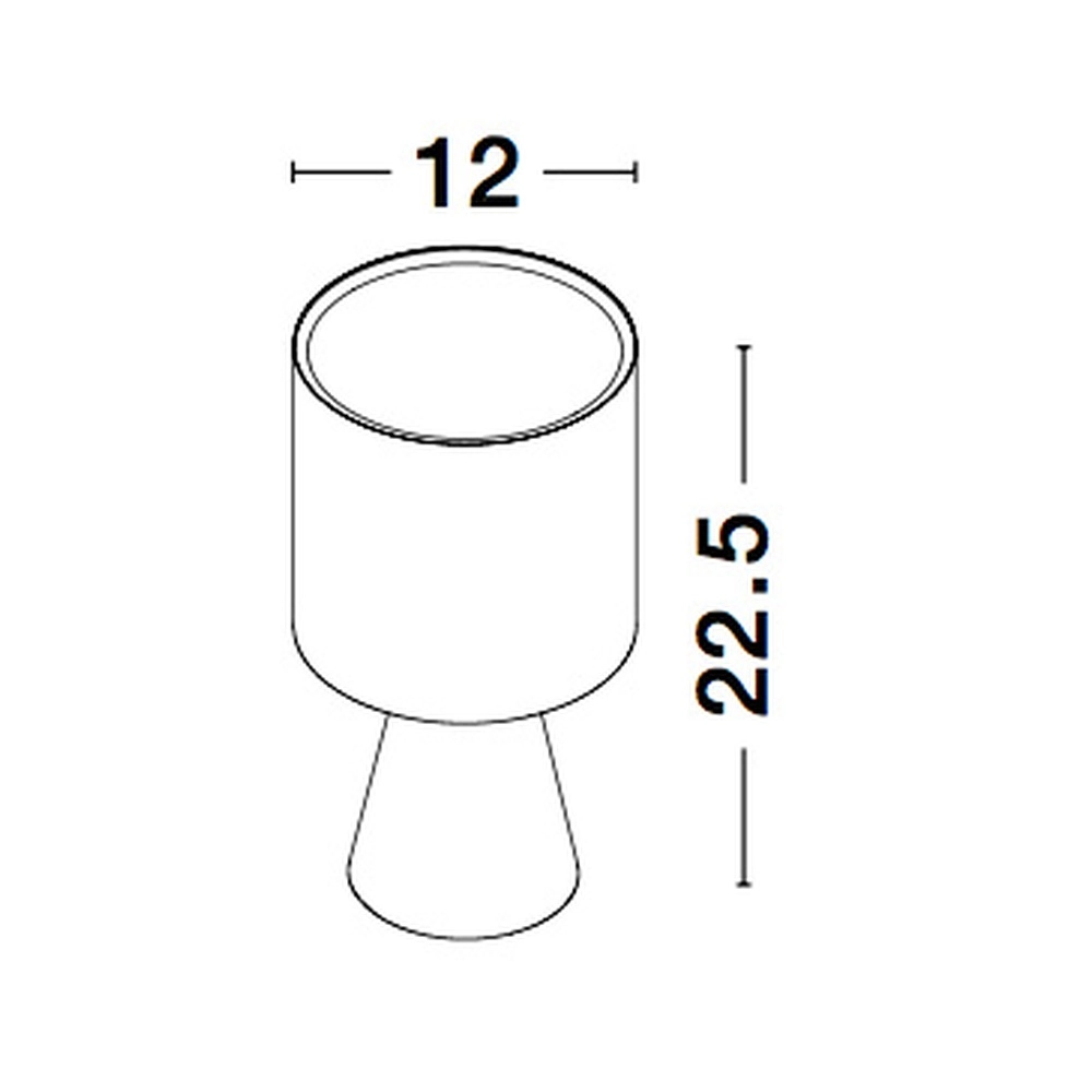 Tafellamp Zero wit met witte kap Lyora 5212017427816