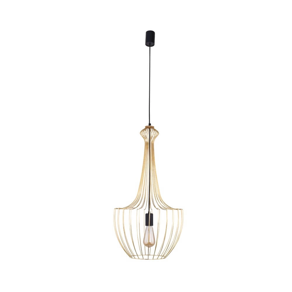 Gouden draadlamp Luksor Ø 37cm Lyora 5903139885393