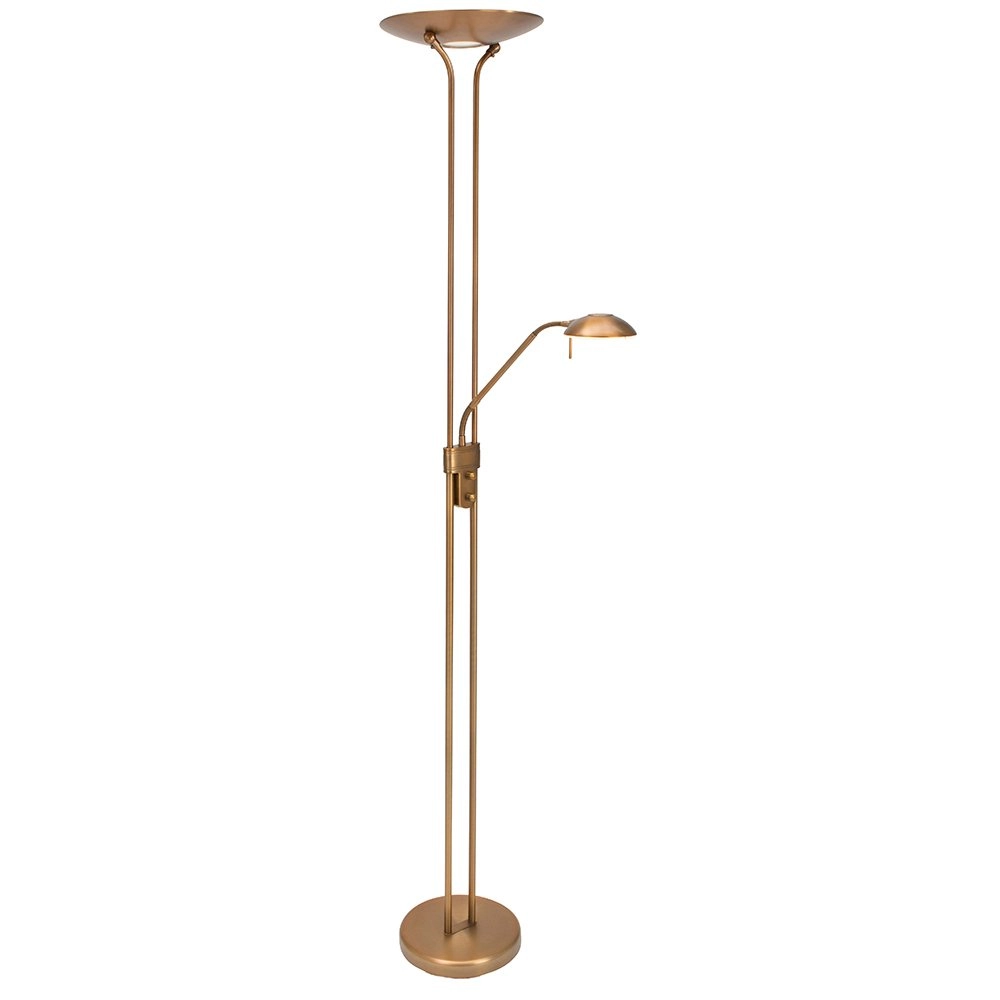 Vloerlamp mexlite Up 180cm - 3000K bronsbruin