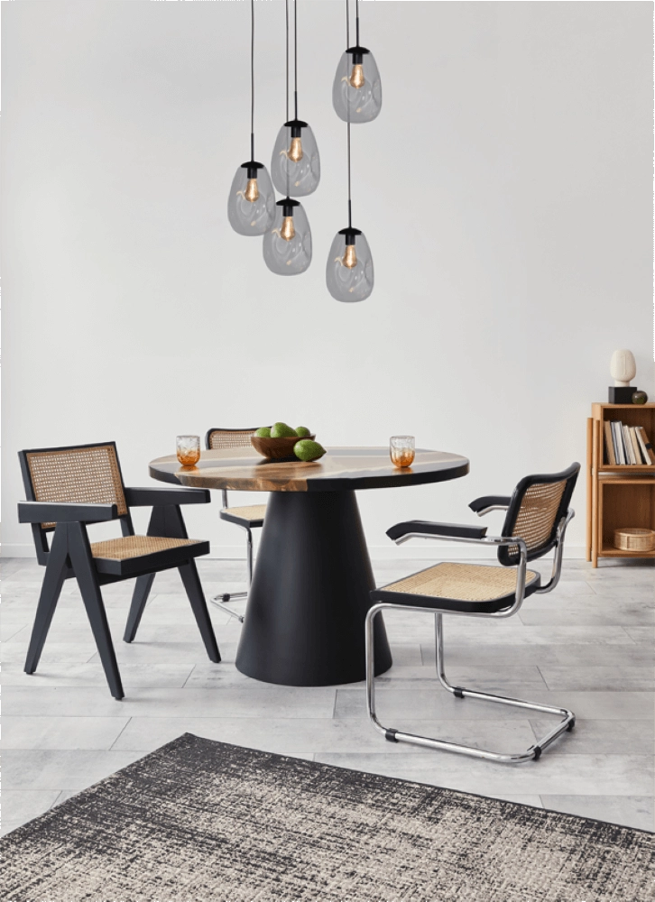 Vide hanglamp Lava 5x helder glas Ø 22,5cm Masterlight 8718121286501