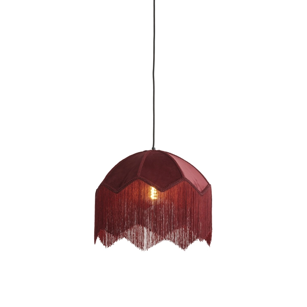 Hanglamp Malacia Ø 40cm - velvet bordeaux Light & Living 8717807759254
