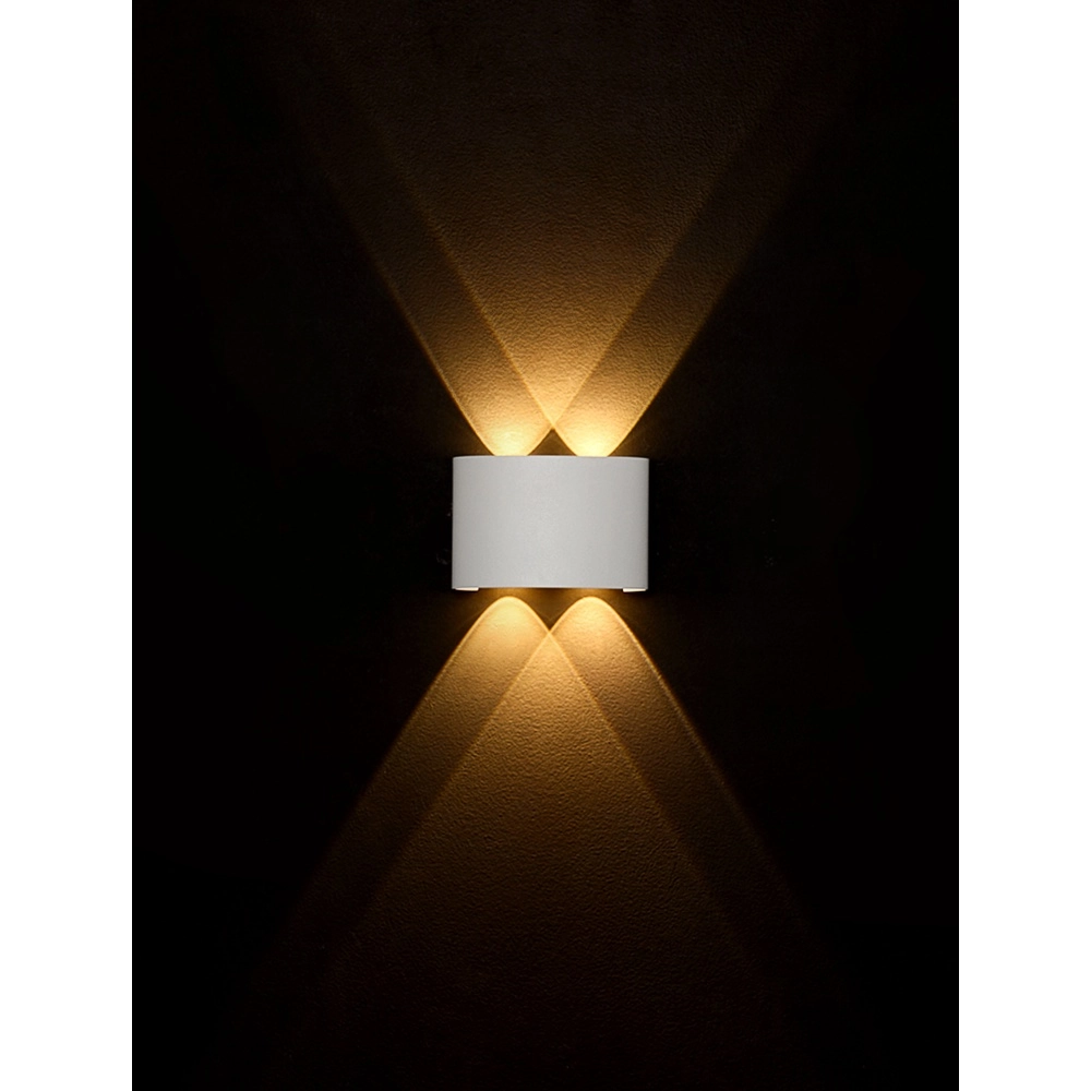 Ovale wandlamp Duomo wit