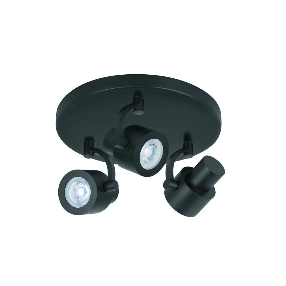Spot Alto zwart 3-lichts rond Spot Alto zwart 3-lichts rond