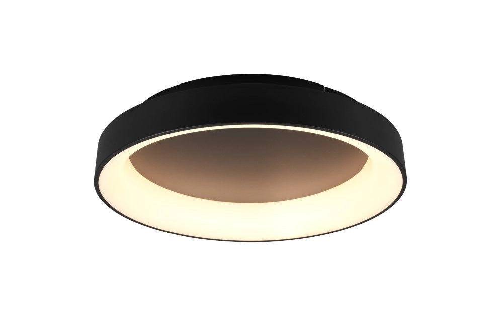 Led plafonnière Girona 48w - 2700-6000K - 60cm zwart Trio 4017807489866