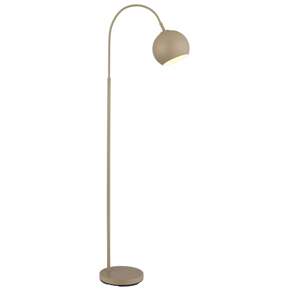 Moderne vloerlamp Benno zand bruin